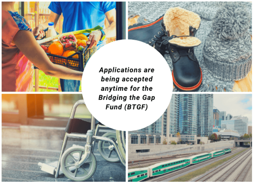 Applications are being accepted anytime for the Bridging the Gap Fund (BTGF)